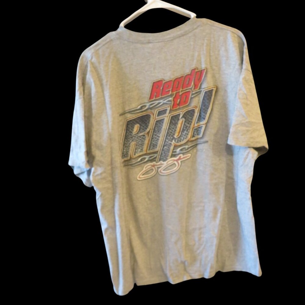 Vintage 90s Rhinestone Racing Tee - Picture 2 of 5